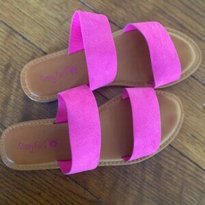 Sunny Feet Ocean Line Pretty in Pink Sandal Size 7.5